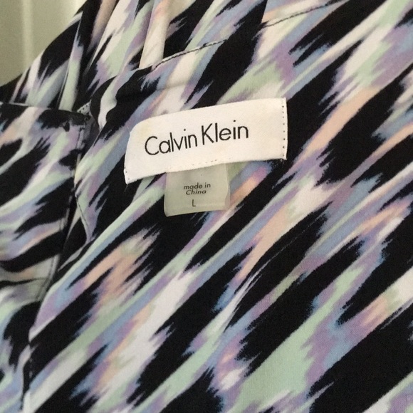 Worn Once! Calvin Klein Pleated Neck Top - Picture 8 of 11